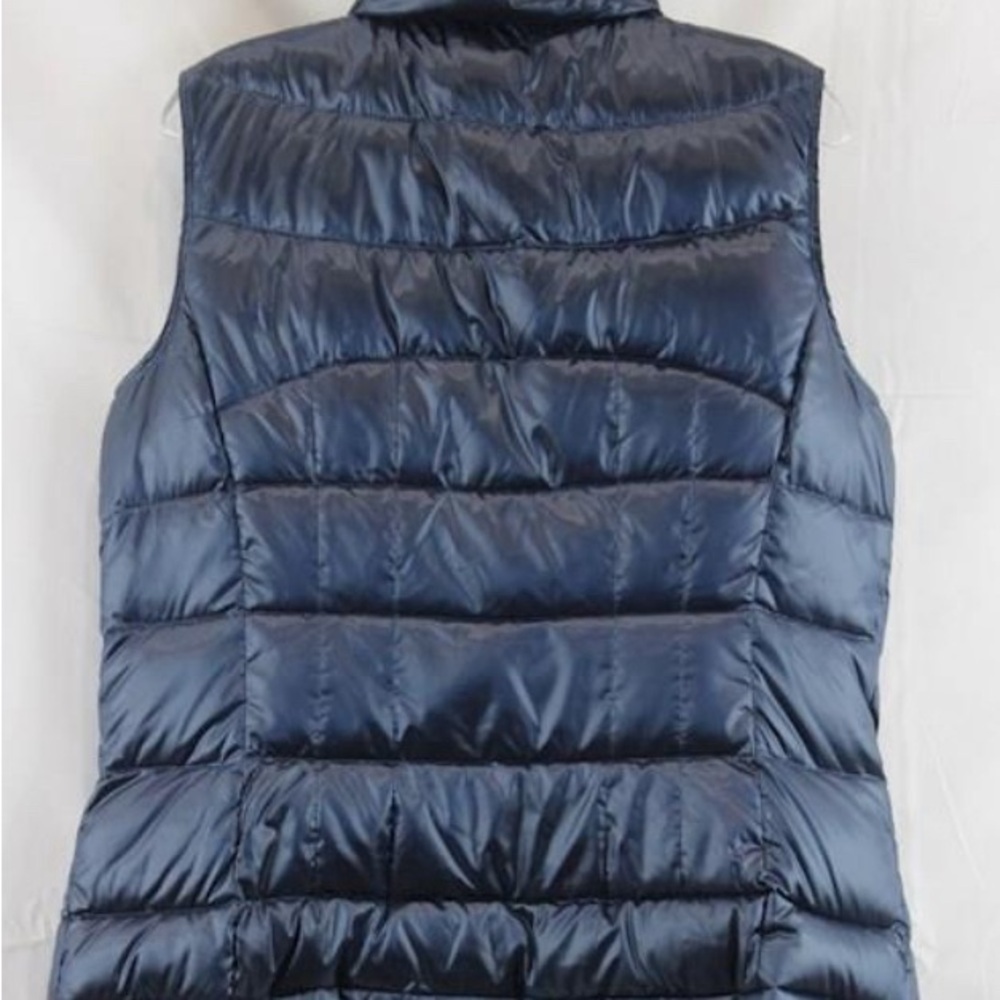 Calvin Klein Women's Dark Blue Puffer Jacket Vest SZ L - Picture 2 of 2